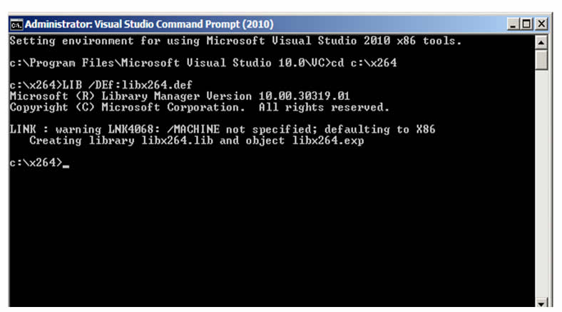 visual studio command prompt